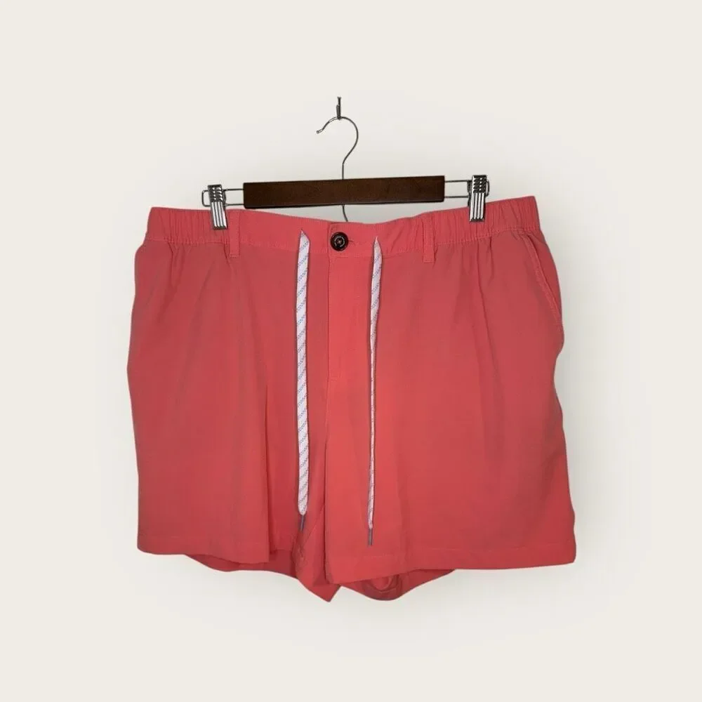 Chubbies Everywear Performance Short The New Englands Vintage Washed Coral 6” Si